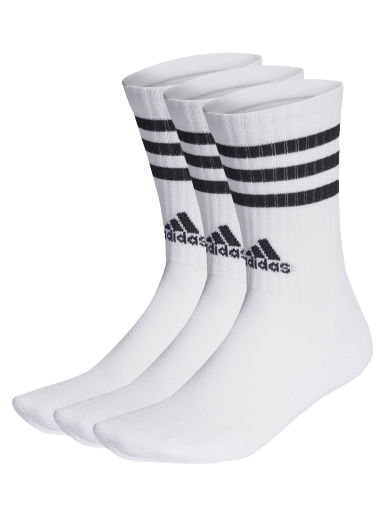 Spodná bielizeň a ponožky adidas Originals Socks 3S Cushioned Crew Biela | ht3458