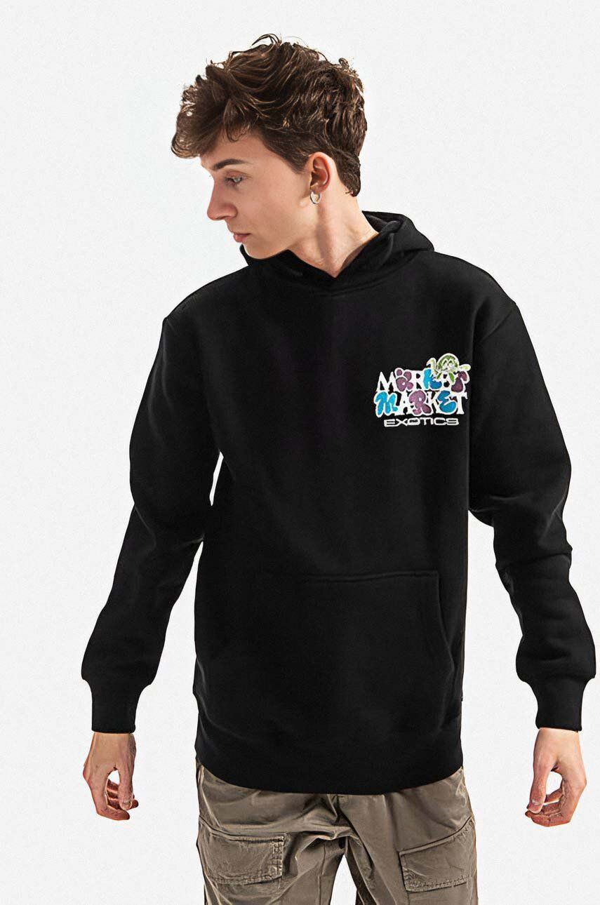 Mikina MARKET Sweatshirt With Print Čierna | 397000343, 0