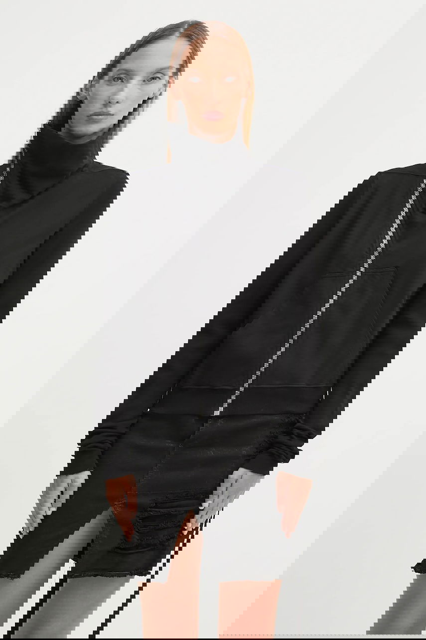 Mikina Rick Owens Rick Owens DRKSHDW Mountain Zip-Up Hoodie Čierna | DS02E7239.RIG, 0