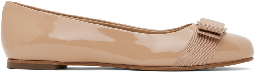 Oblečenie FERRAGAMO Salvatore Ferragamo Varina Bow Ballerina Flats Béžová | 753657