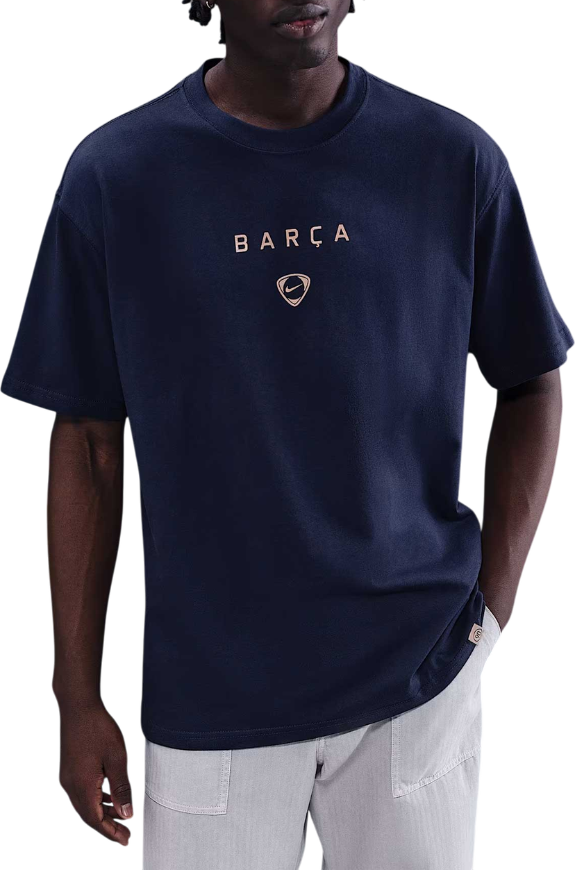 Tričko Nike Total 90 FC Barcelona Wordmark Soccer T-Shirt Navy | ib7294-410