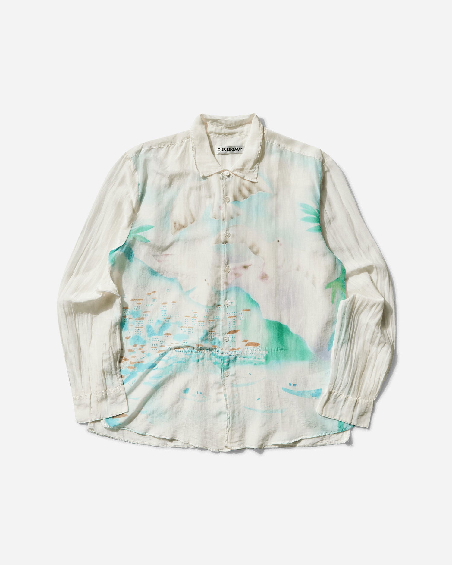 Košeľa OUR LEGACY Our Legacy Adorn Shirt Sea View Print Biela | M2252AS 001, 1