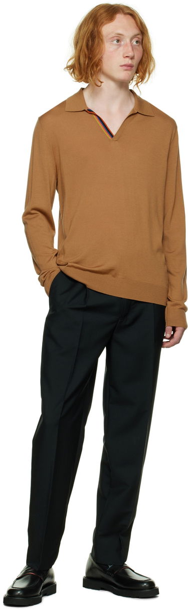 Polo tričko Paul Smith Paul Smith Stripe Detail Polo Hnedá | M1R-566X-J01790, 3