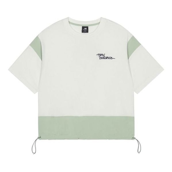 Tričko New Balance Colorblock Loose Fit Pullover Zelené | AWT13300-IV, 0