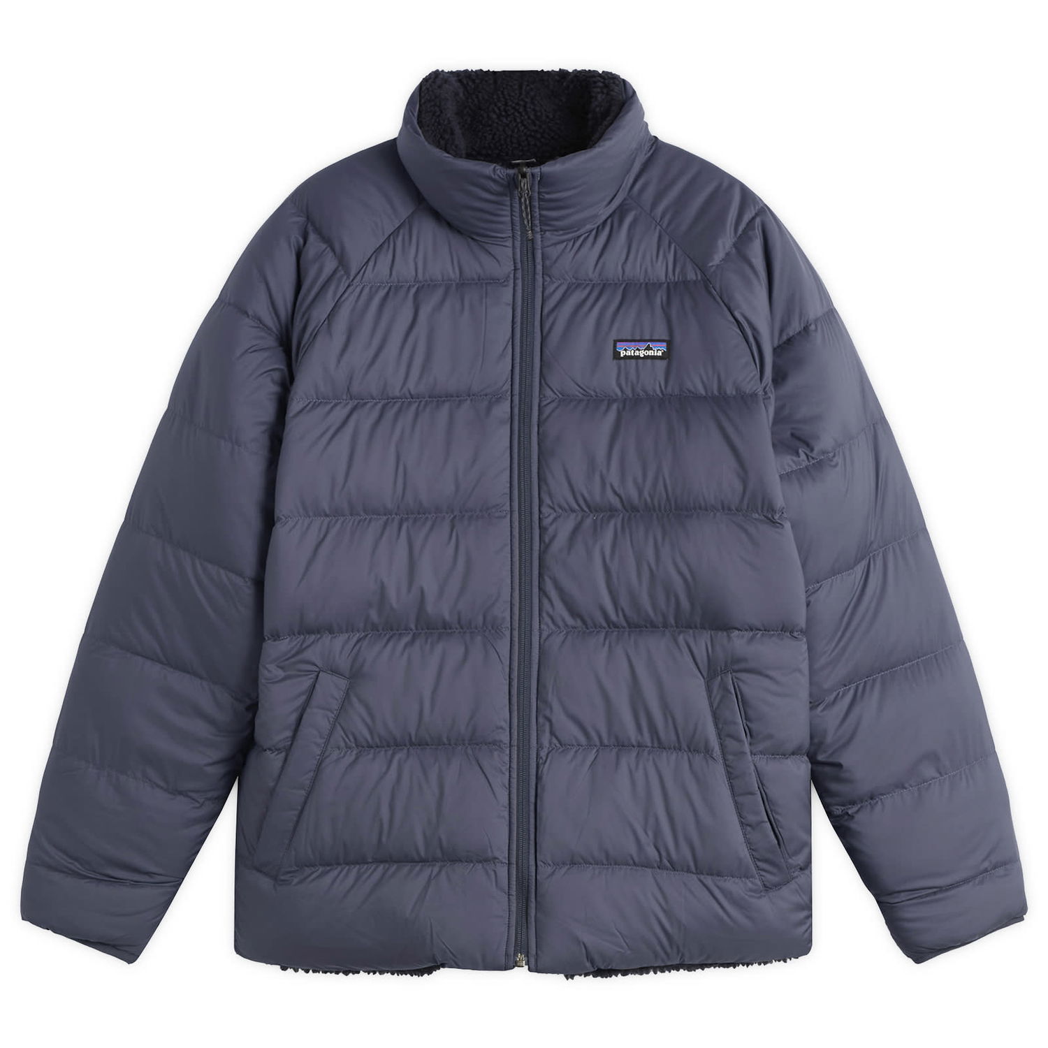 Prešívaná bunda Patagonia Reversible Silent Down Jacket Modrá | 20670-SMDB, 0