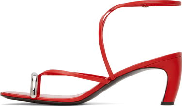 Starostlivosť o obuv Tory Burch Tory Burch Pierced Strappy Heeled Sandals Červená | 168239-600, 2