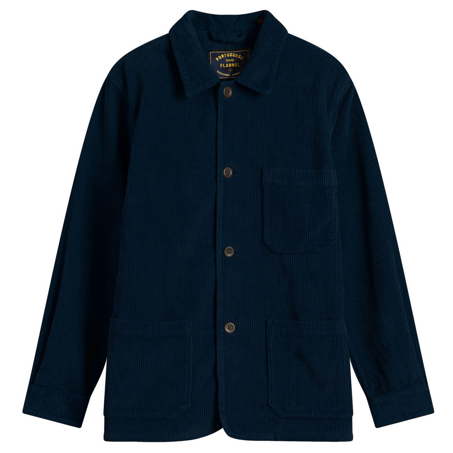 Bunda Portuguese Flannel Corduroy Chore Jacket Navy | AW25047-NVY, 0