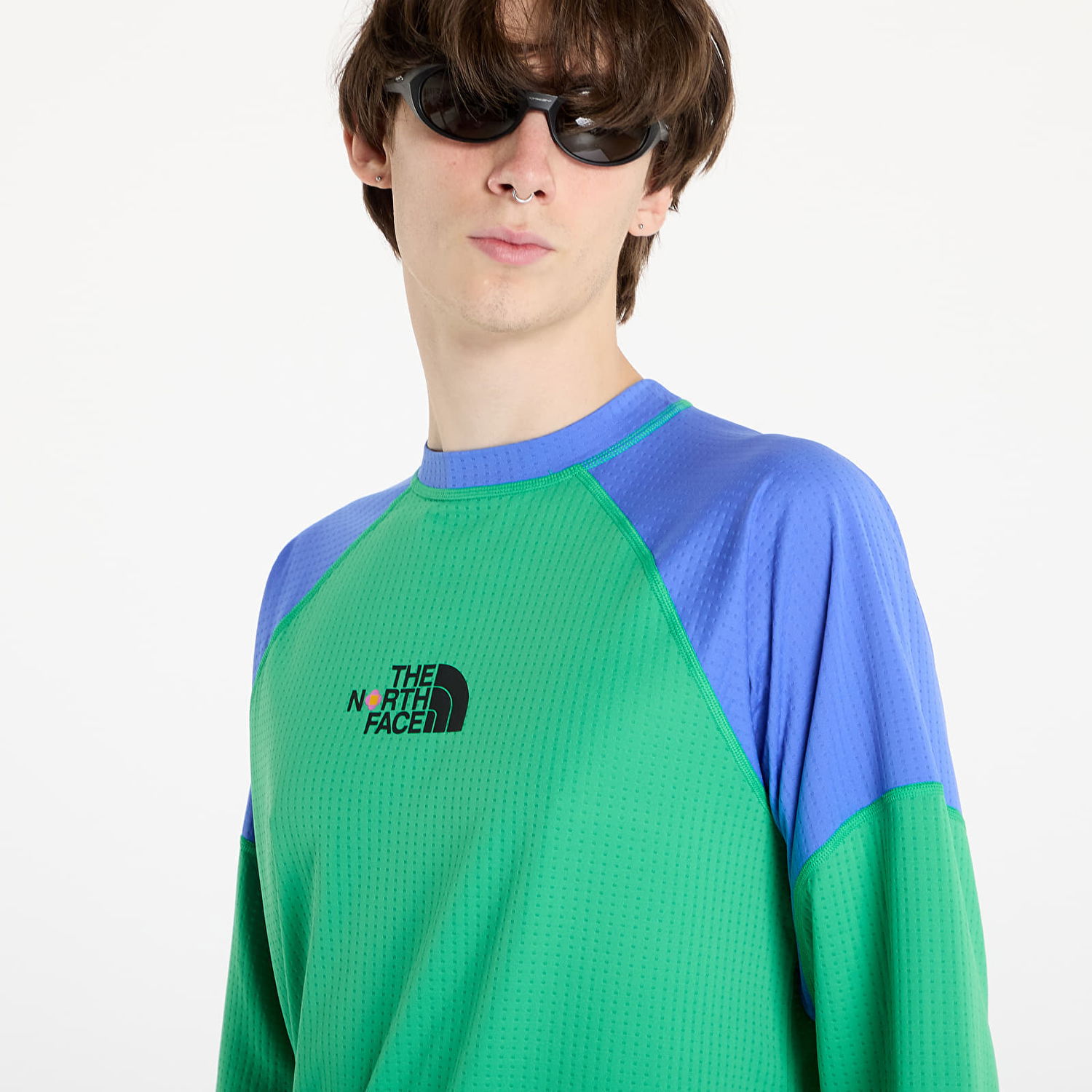 Tričko The North Face Yinka Ilori x Long Sleeve Tech Tee Optic Emerald Zelené | NF0A89GMPO81, 1