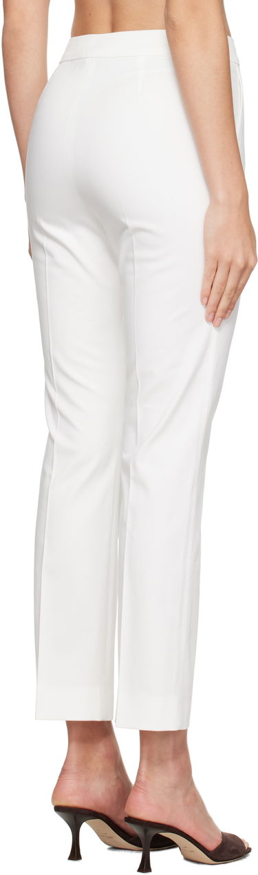 Nohavice Max Mara Max Mara Okra Cropped Trousers Biela | 2511131072600, 2