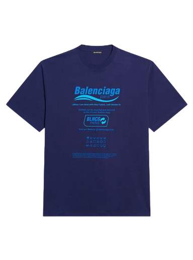 Tričko Balenciaga Dry Cleaning Boxy T-Shirt Navy | 651795TKVF83866