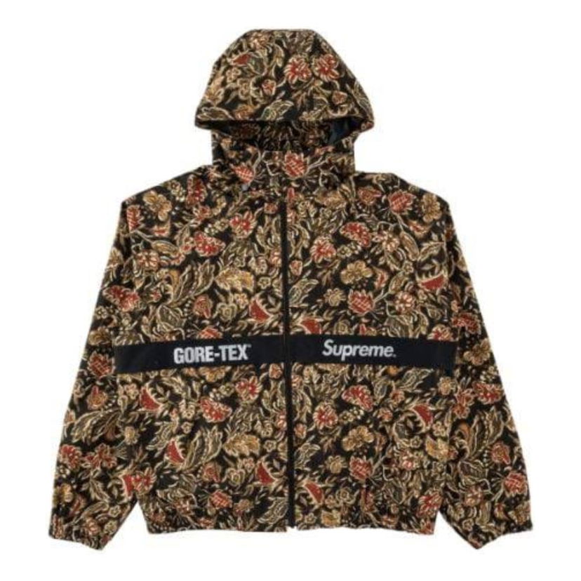 Vetrovka Supreme Floral Print Hooded Jacket Čierna | SP-FW18J82-BK