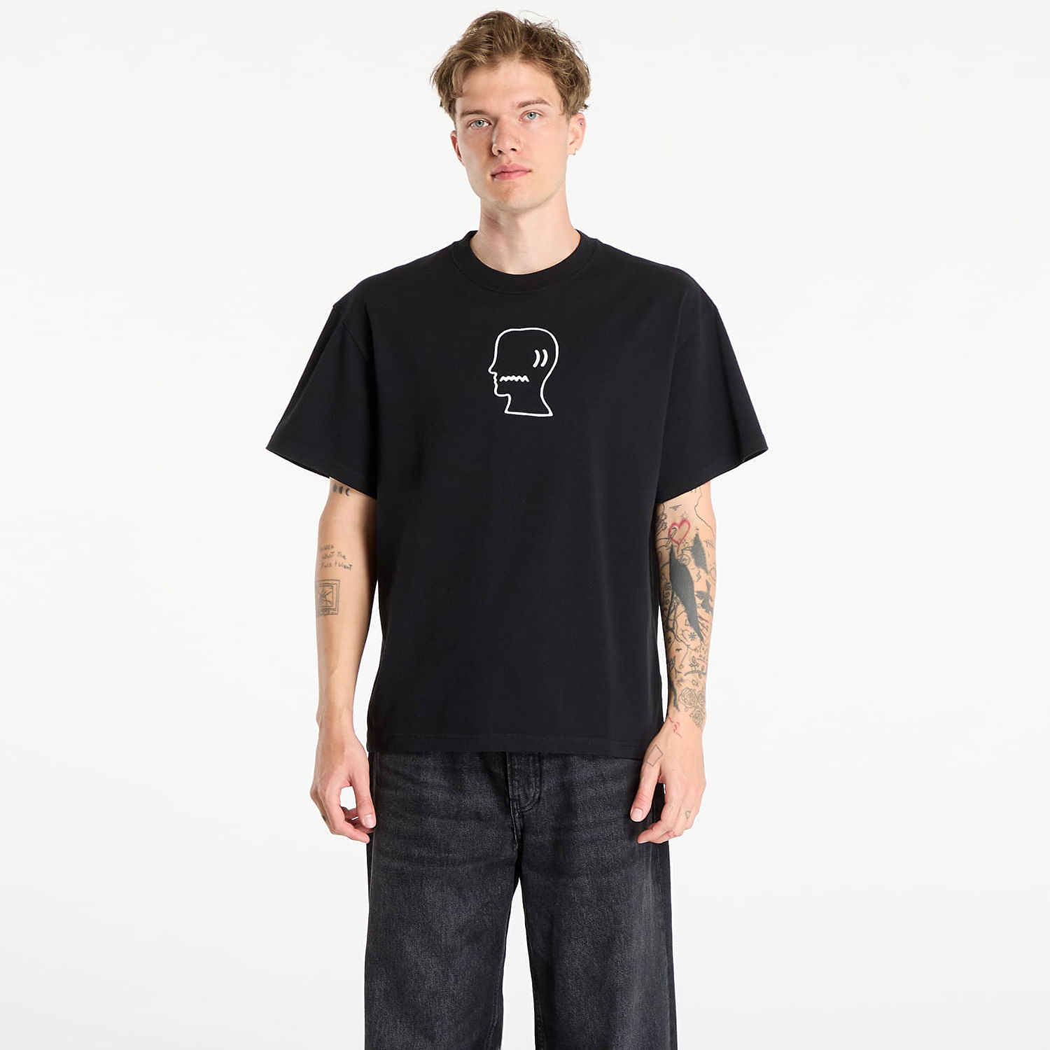 Tričko Brain Dead Brain Dead Logo Head T-Shirt Čierna | BDS25T00004820BK01, 0