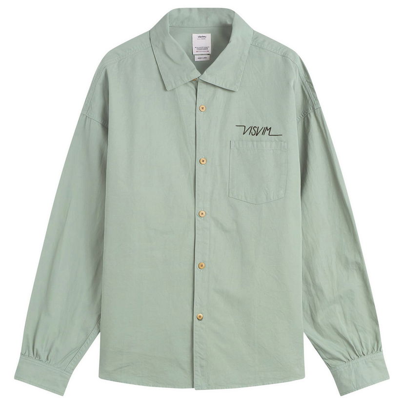 Košeľa visvim Long-Sleeve Collared Button-Up Shirt Palmer Zelené | 0125205011010
