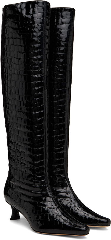 Tenisky a topánky BY FAR BY FAR Stevie 42 Tall Kitten Heel Boots Čierna | MWFBO066CL033BK001PL, 3