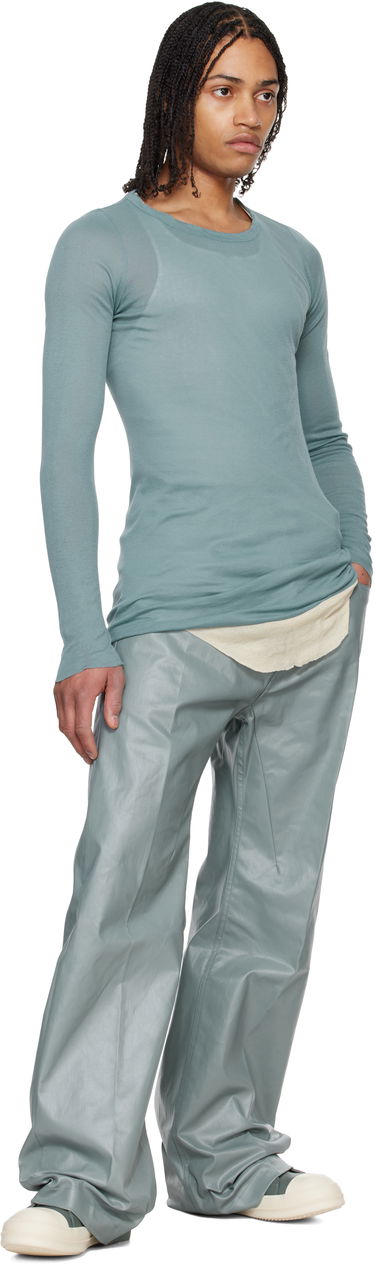 Nohavice Rick Owens Rick Owens Hollywood Geth Leather Trousers Zelené | RU01E5333 SCT, 3