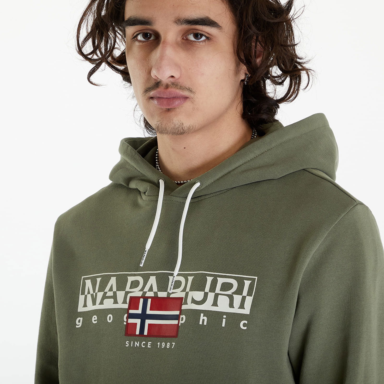 B-Aylmer Hoodie Green Lichen