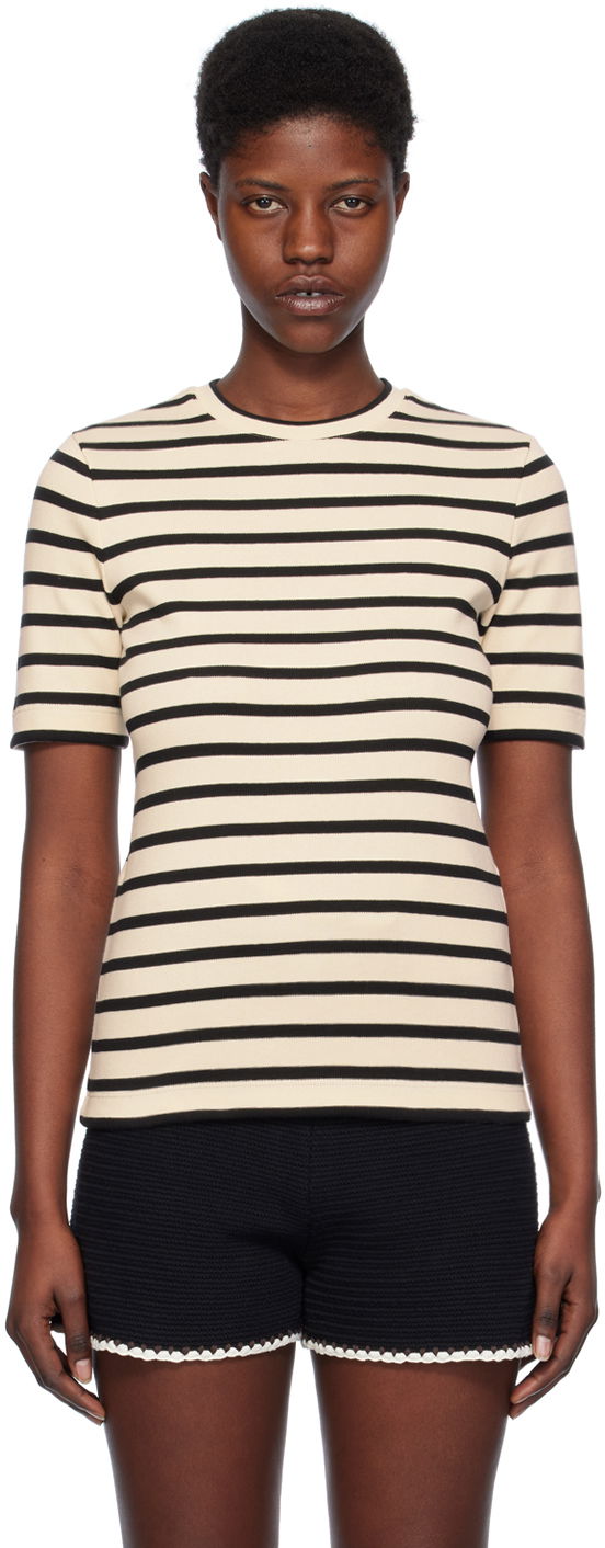 Tričko Jil Sander Stripe T-Shirt Béžová | J40GC0111_J46497, 0