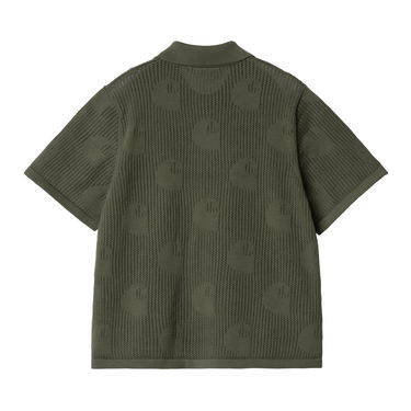 Košeľa Carhartt WIP Carhartt WIP Women's Short Sleeve Knitted Polo Shirt Zelené | I034541_9, 1