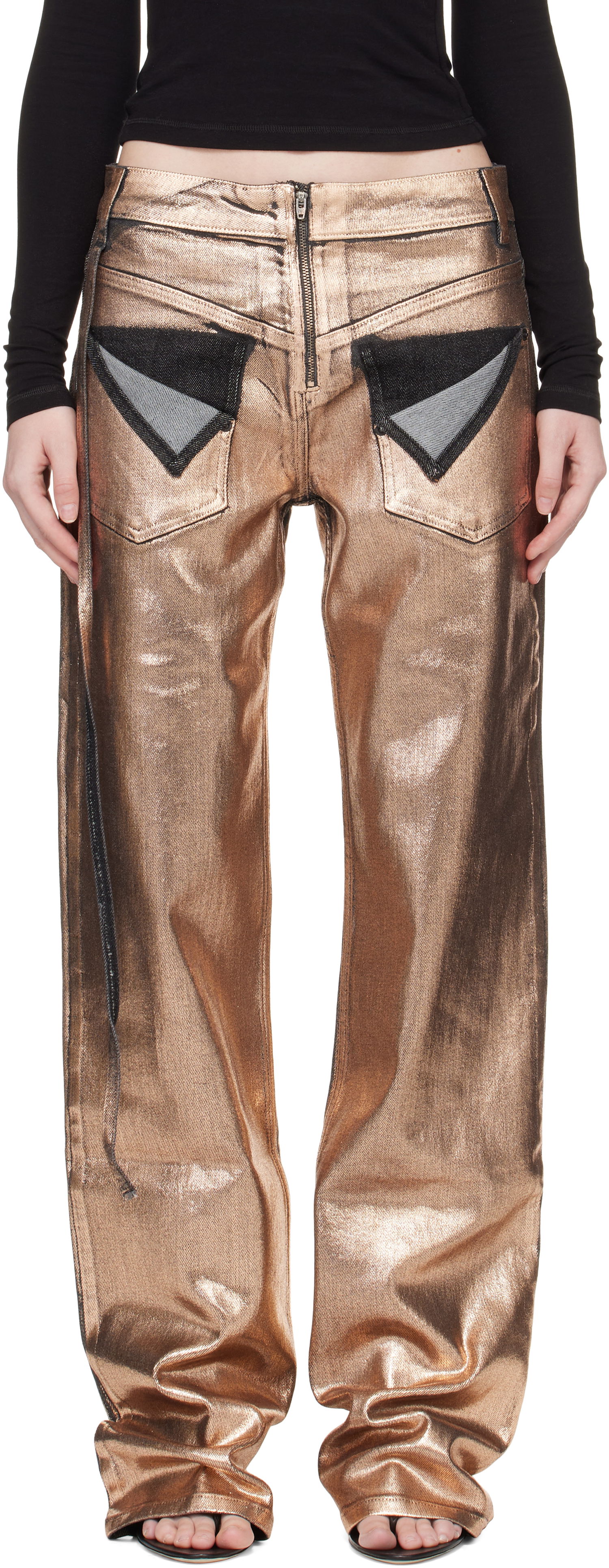 Džínsy Ottolinger Ottolinger Loose-Fit Jeans Metalická | 117-202817-01, 0