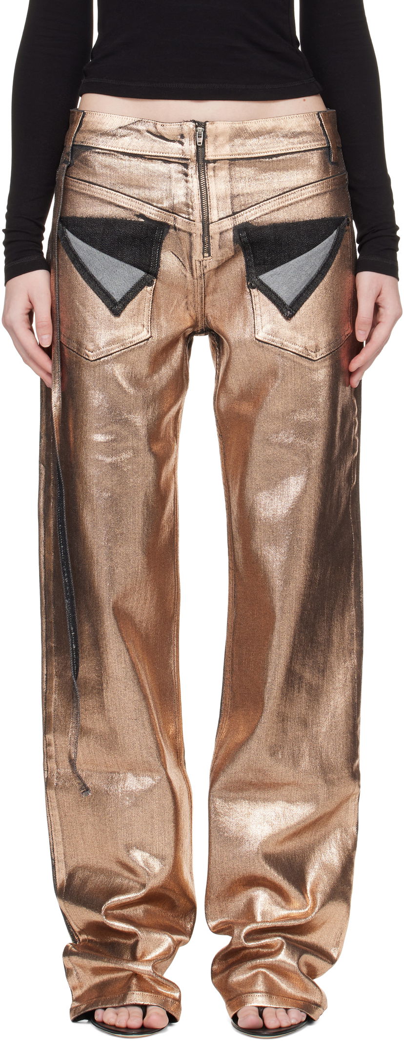 Džínsy Ottolinger Ottolinger Loose-Fit Jeans Metalická | 117-202817-01