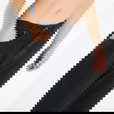 Nohavice Diesel 2024 D-Macs Textured Wide-Leg Trousers Čierna | MACS_007BW 01, 2