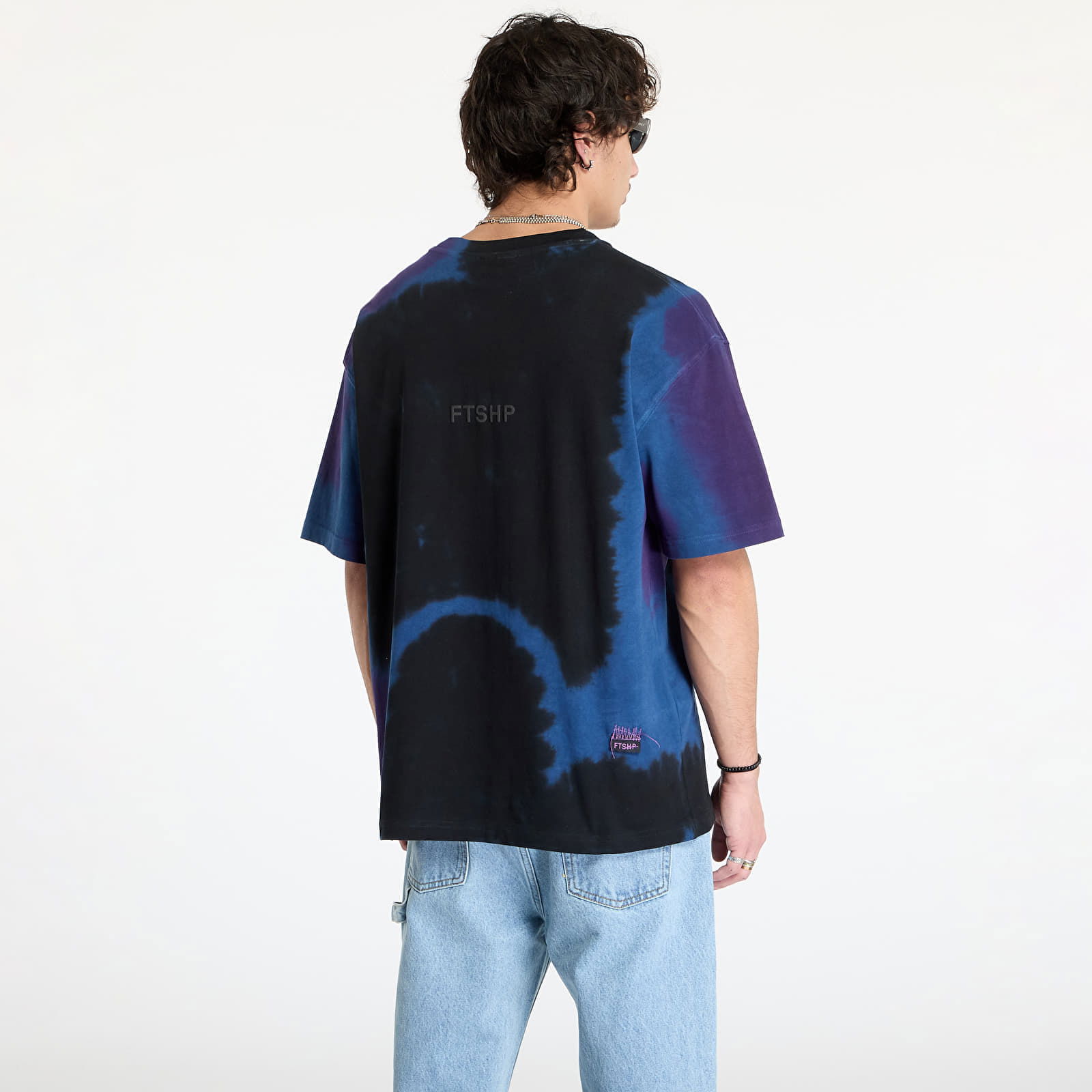 Tie Dye T-Shirt With Logo Print