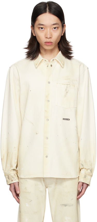 Košeľa Helmut Lang Helmut Lang Painted Denim Shirt Biela | O05DM101, 0