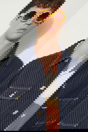 Bunda KENZO Ticking Stripe Relaxed Chore Čierna | FE65DV1126F1-DM, 3