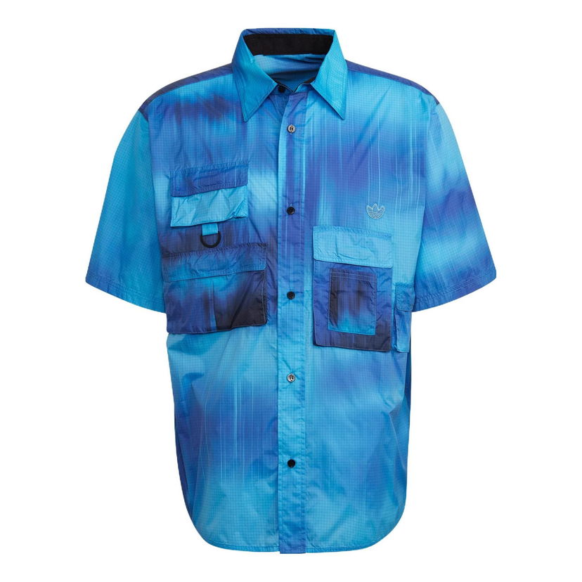 Košeľa adidas Originals Gradient Pocket Short Sleeve Shirt Modrá | HD4809
