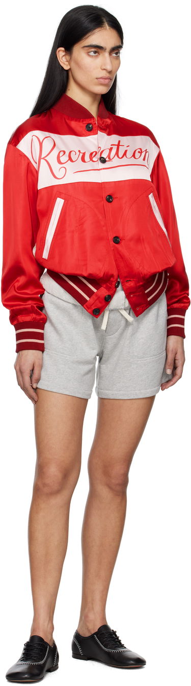 Bomber bunda Bode Bode Postcard Rally Jacket Červená | MRS25JA021, 3