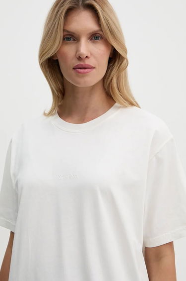 Tričko Nanushka Oversized Fit Cotton Tee Biela | NU24CRSH00300, 0