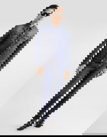 Džínsy Dolce & Gabbana Dark Wash Distressed Straight Fit Denim Trousers Navy | GY07LZG8OL1S9001, 1