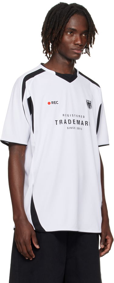 Dres VETEMENTS Vetements 'Trademark' Football T-Shirt Biela | UH76TR500W, 4