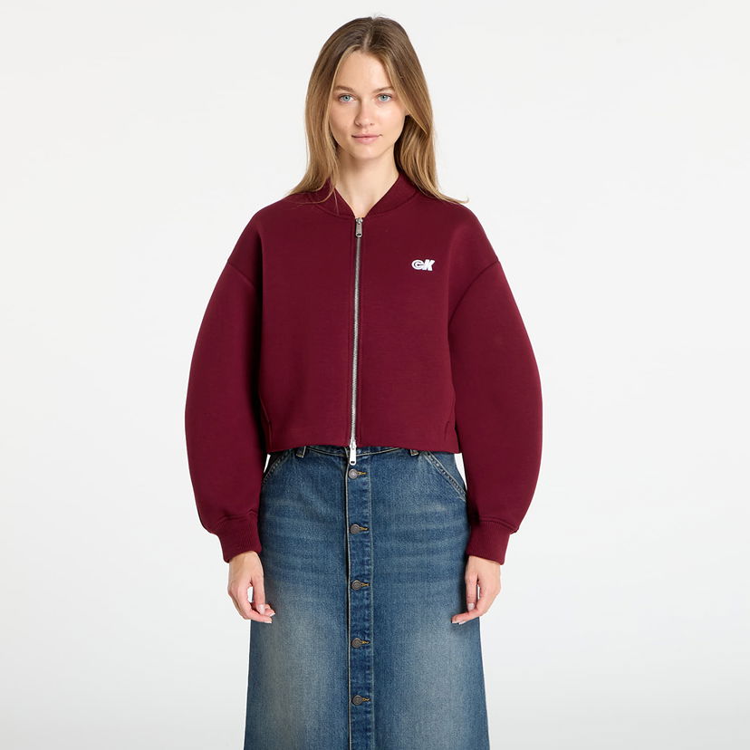 Bomber bunda CALVIN KLEIN Calvin Klein Jeans Oversized Bomber Jacket Vínová | LV047C524G VLP