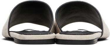 Starostlivosť o obuv TOTEME TOTEME Velour-Leather Bandeau Sandals Čierna | 253-WAS0244-LE0004, 4