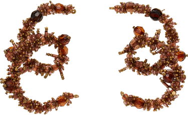 Náušnice Dries Van Noten Embroidered Earrings Hnedá | 242-018227-052, 0