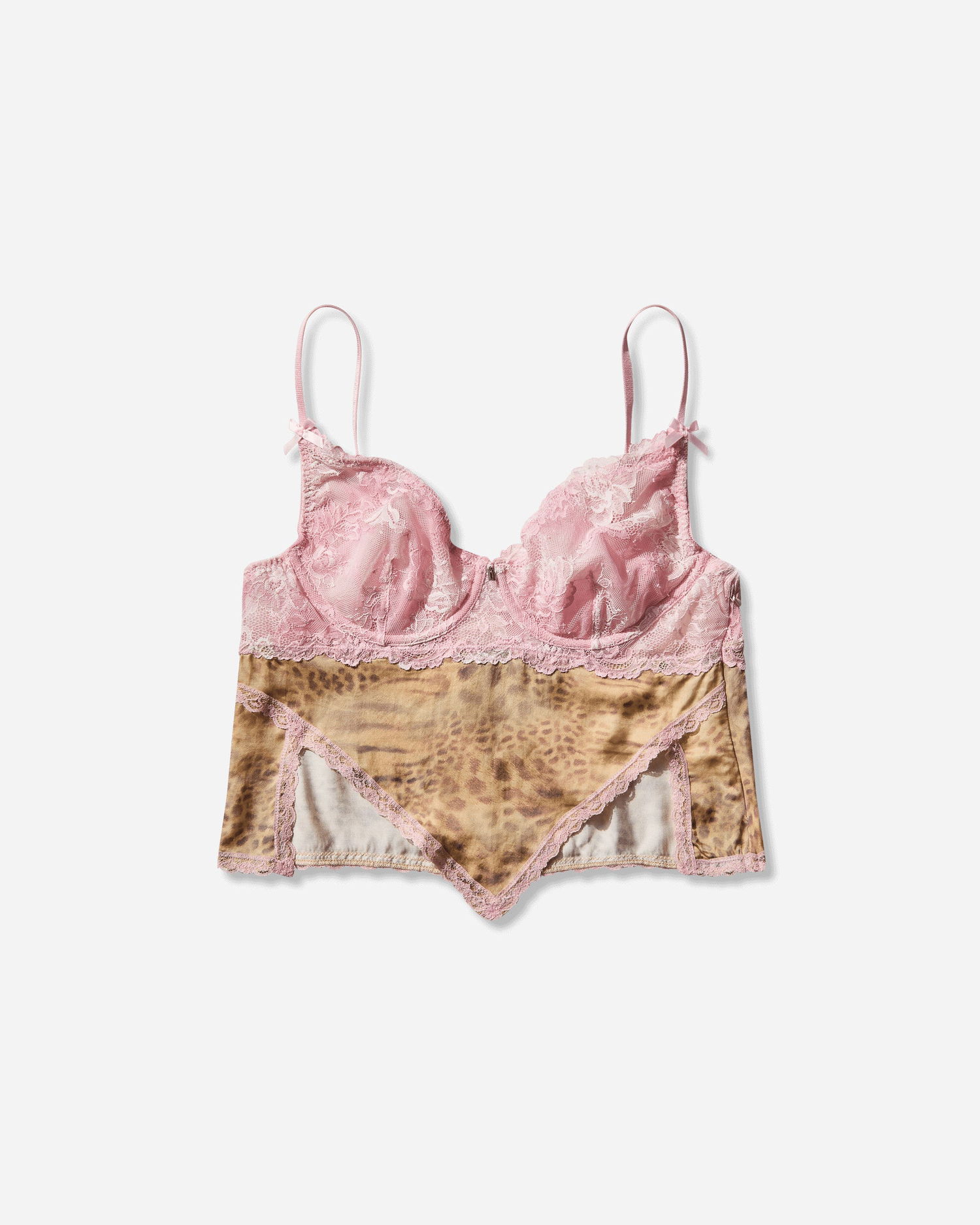 Podprsenka GUESS Lace Leopard Print Bra Top Rôznofarebný | W5BP16KCZQ0 G6H2, 0