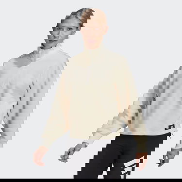 Mikina adidas Performance Sportswear Future Icons Quarter-Zip Hoodie Béžová | HC1641, 0