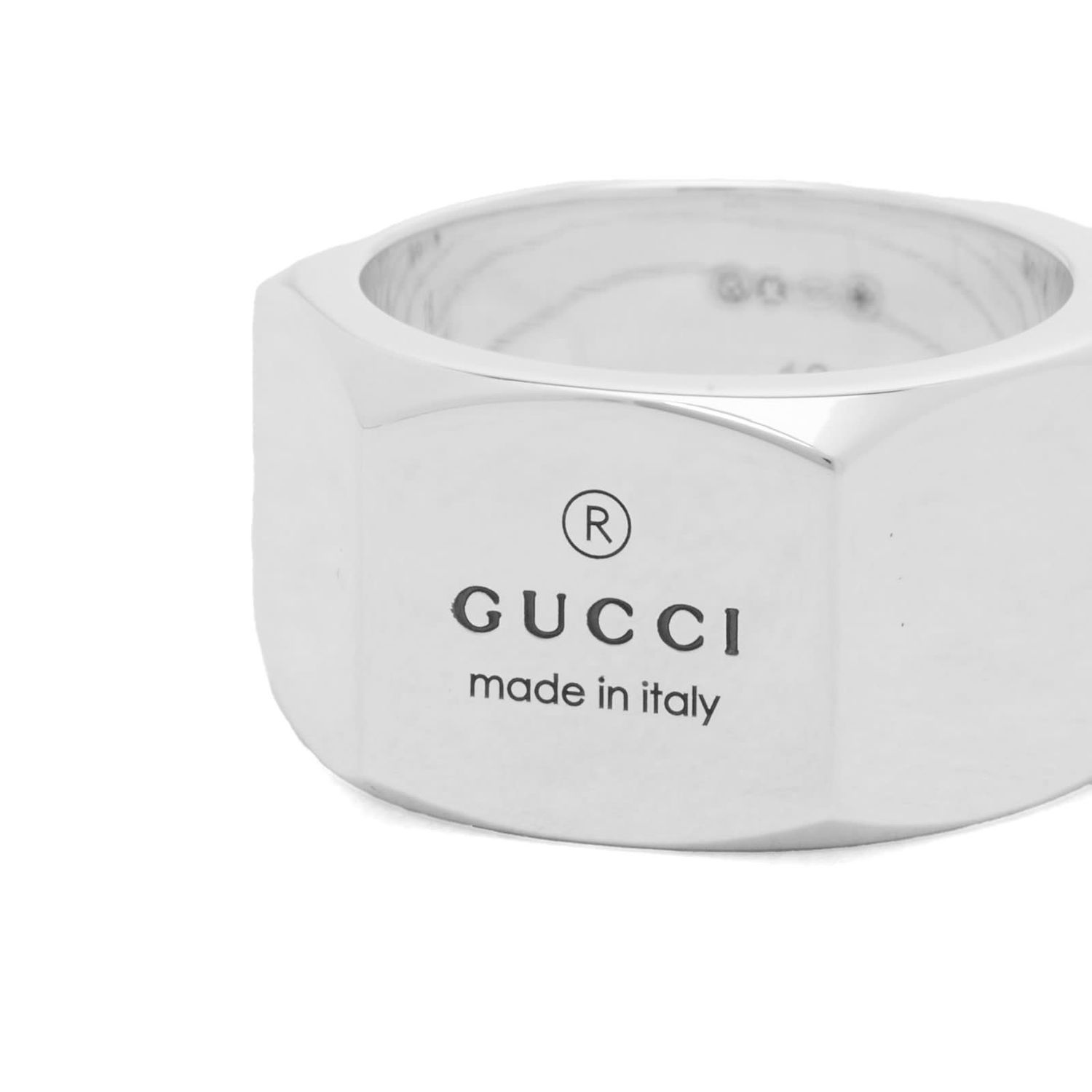 Prsteň Gucci Trademark Band Ring 12mm "Silver" Metalická | YBC778745001010, 1