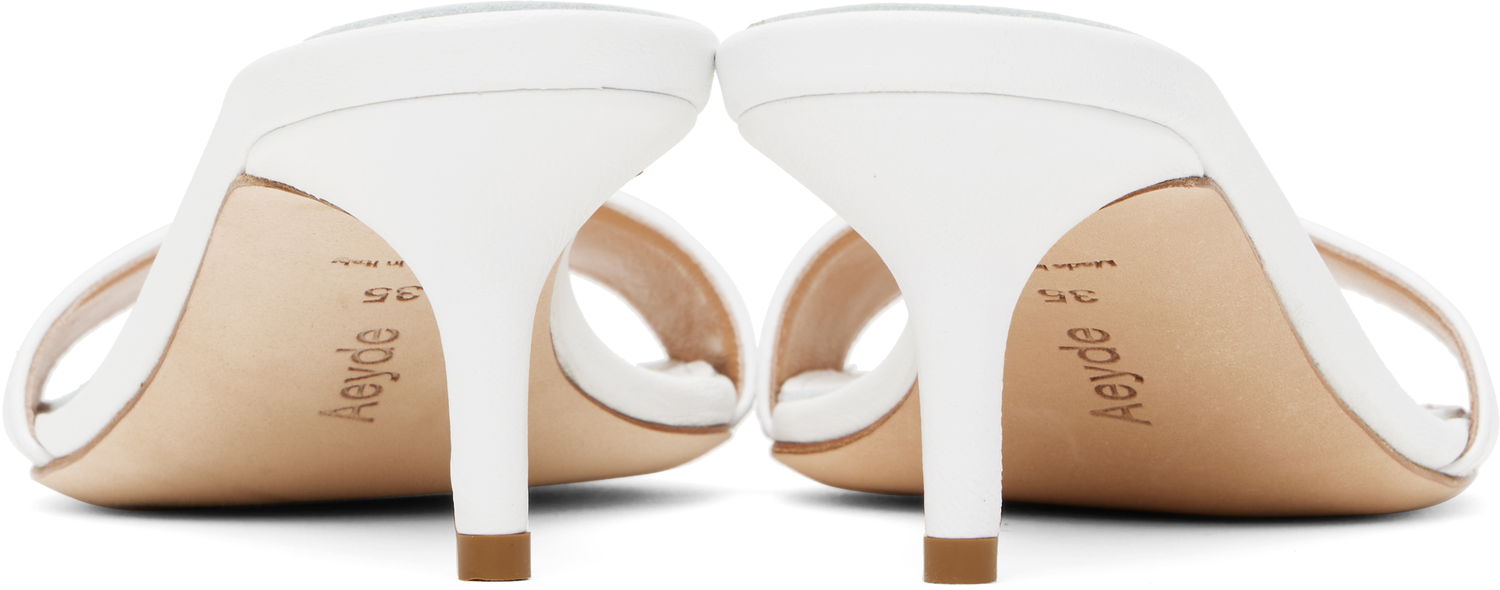 Doplnky Aeyde Aeyde Ilvy Leather Mules Biela | A11-HS-GAIS55TB155-SS25-1020-007, 1