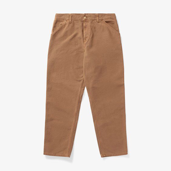 Nohavice a džínsy Carhartt WIP Single Knee Pant Tamarind Modrá | I026463_1CN_FH, 0