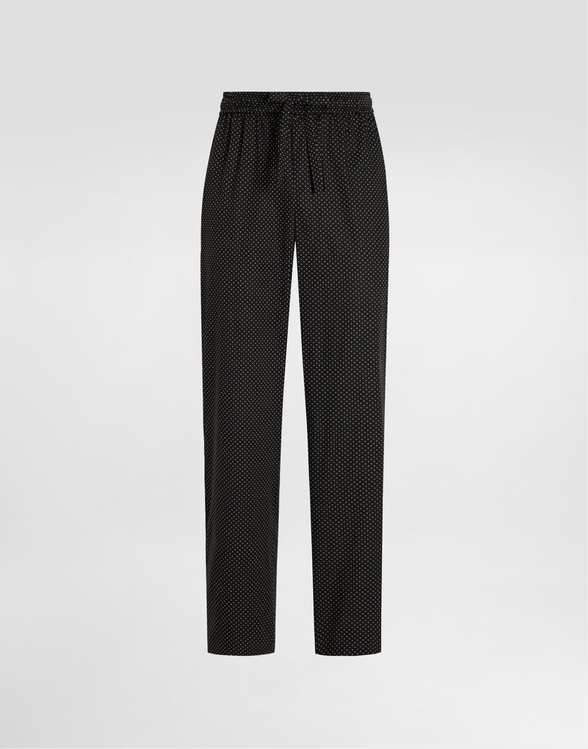 Nohavice Dolce & Gabbana Dolce & Gabbana Micro-designed Joggers Čierna | GVRMATFMRBNS8030