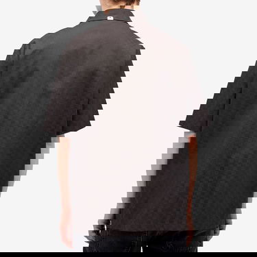 Košeľa Off-White Off-White Damier Jacquard Bowling Shirt, Size Small Hnedá | OMGG013S25FAB0046G00, 3