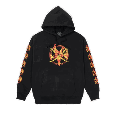 Mikina Palace Flamed Hoodie Čierna | P21HD014, 0