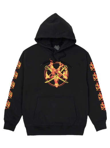 Mikina Palace Flamed Hoodie Čierna | P21HD014
