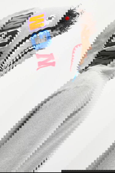 Mikina BAPE Abc Camo Shark Pullover Hoodie Šedá | 1L30114009, 4