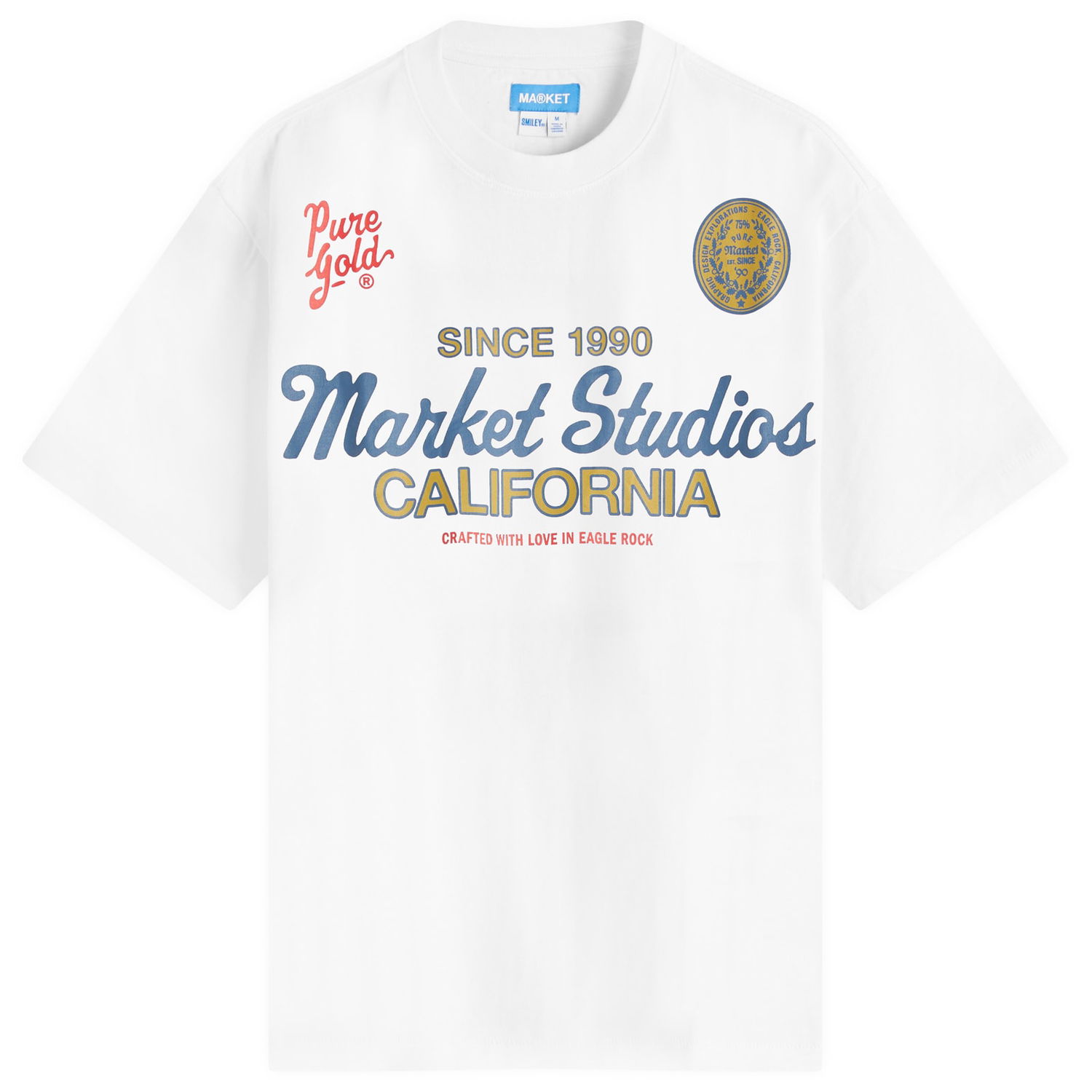 Tričko MARKET Pure Gold T-Shirt Biela | 399002179-WHT, 0