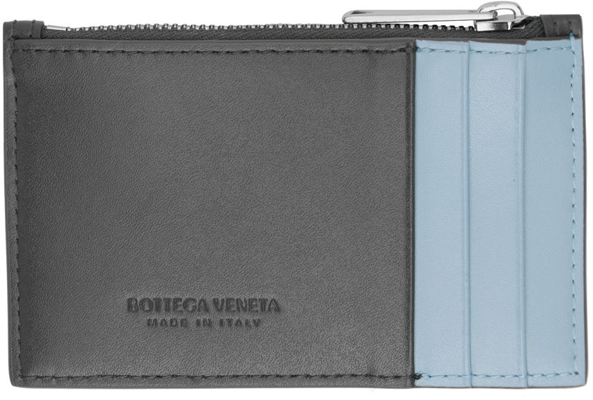 Peňaženka Bottega Veneta Zippered Card Holder Šedá | 749456VBWD4, 1