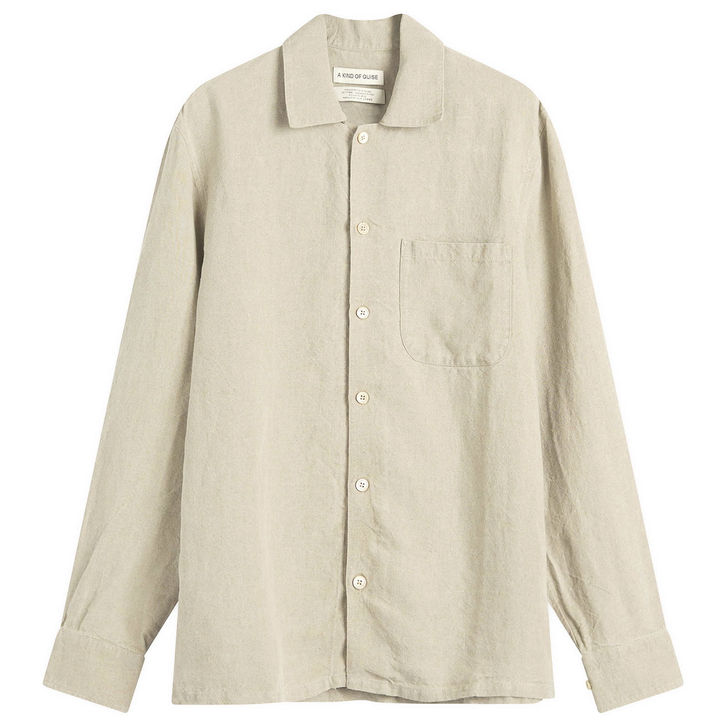 Košeľa A Kind of Guise A Kind of Guise Atrato Linen Shirt, Size Large Béžová | 119-13600-101, 0