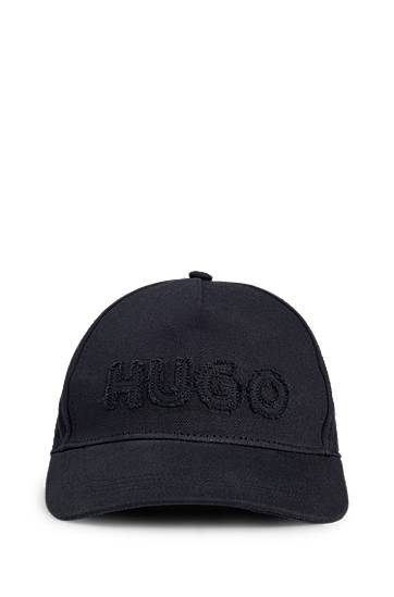 Šiltovka BOSS HUGO Cotton-twill Cap with Raw-edge Logo Navy | 50539561, 0